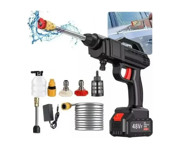 Hidrojet Portátil Recargable Inalámbrico 48v Negro
