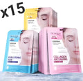 X15 Mascarilla Facial, Colágeno, Ácido Hialurónico, Retinol