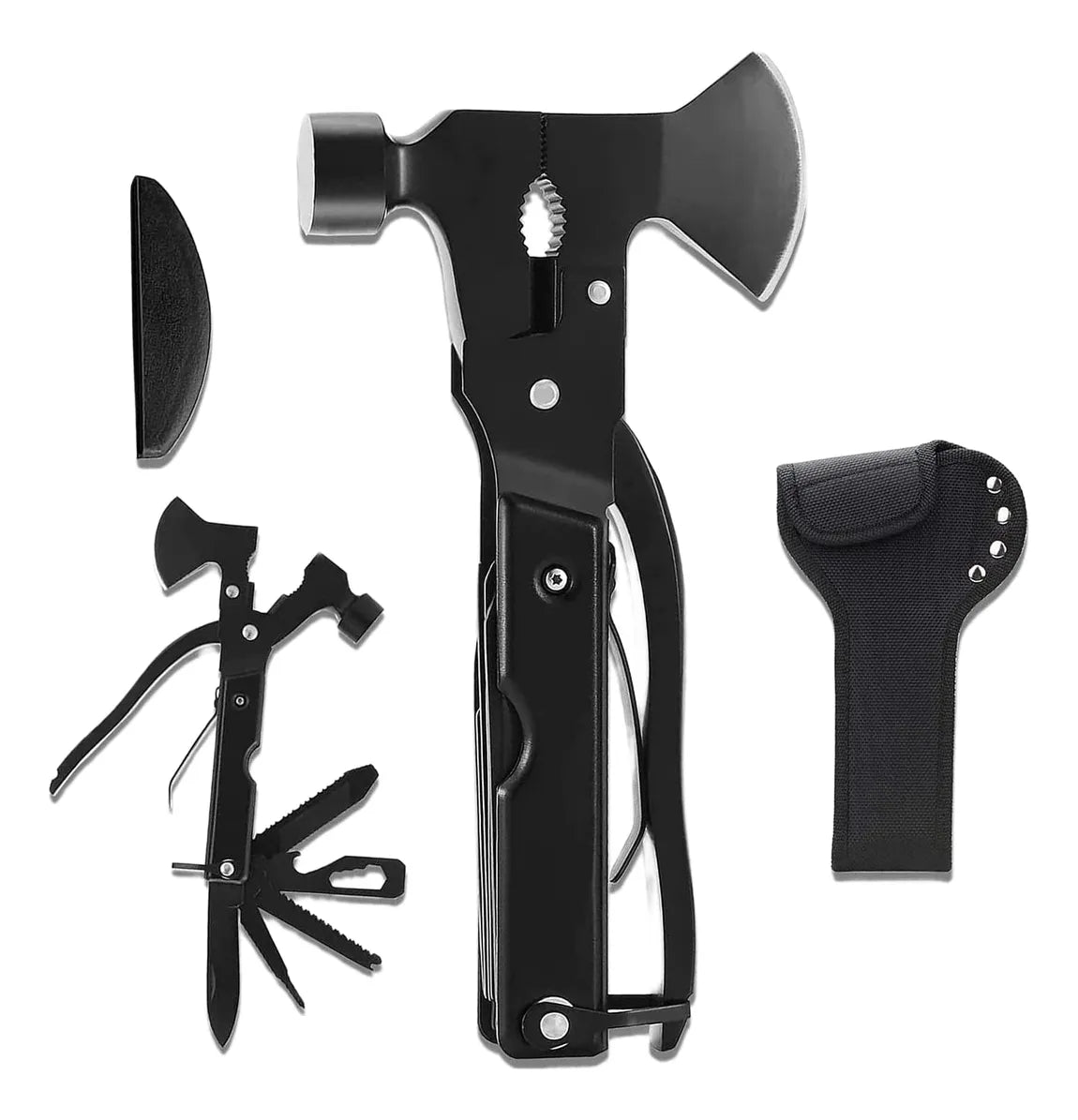 Hacha Martillo Multi Herramienta Táctica Supervivencia Acero