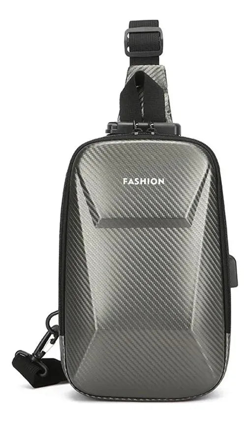 Bolso Bandolero Caballero Antirrobo Candado Usb Reforzado