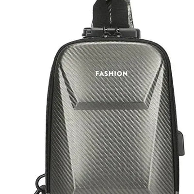 Bolso Bandolero Caballero Antirrobo Candado Usb Reforzado
