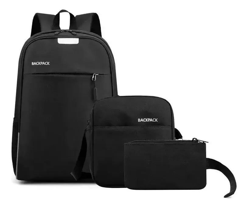 Bolso Morral Mochila Set Multifuncional Usb Caballeros
