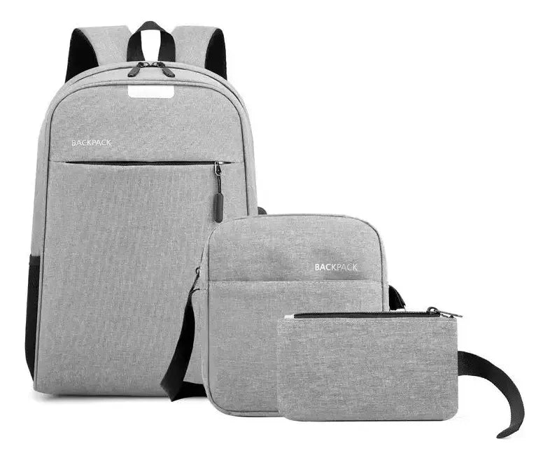 Bolso Morral Mochila Set Multifuncional Usb Caballeros
