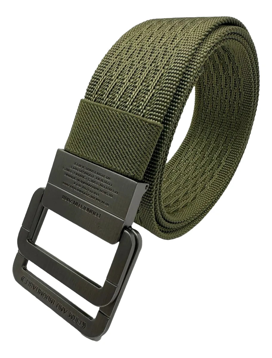 Correa De Nailon Cinturon Táctico De Doble Anillo Ajustable