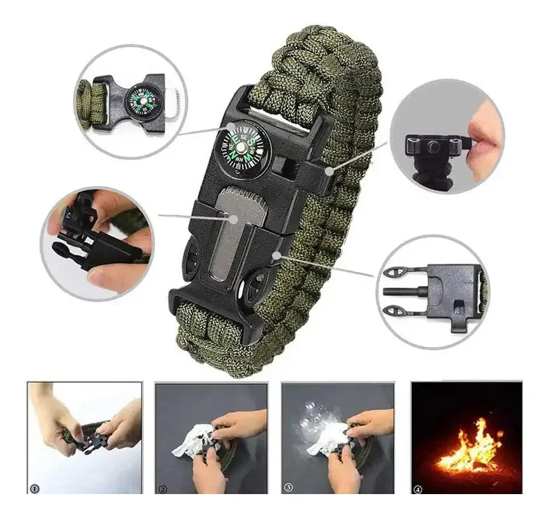 Kit De Supervivencia Táctico Multifuncional 11 En 1 Estuche