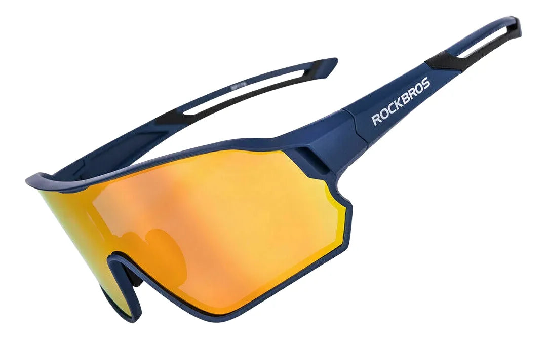 Lentes Polarizado Deportivo Azul Ciclismo Motorizad Rockbros