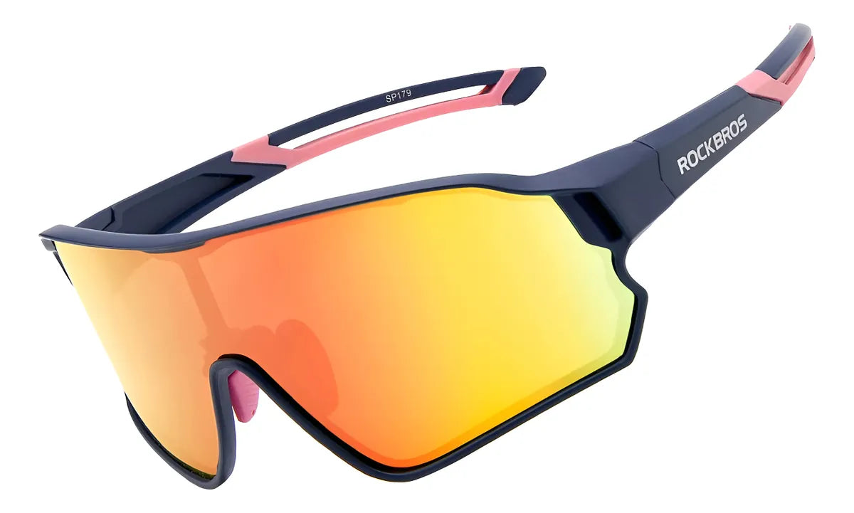 Lentes Rorkbros Ciclismo Polarizados 10134pl Azul/rosado