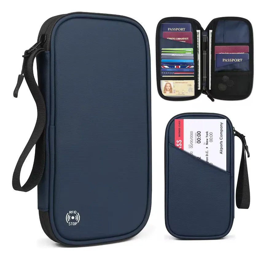 Organizador Porta Pasaporte Documentos Chequeras Impermeable