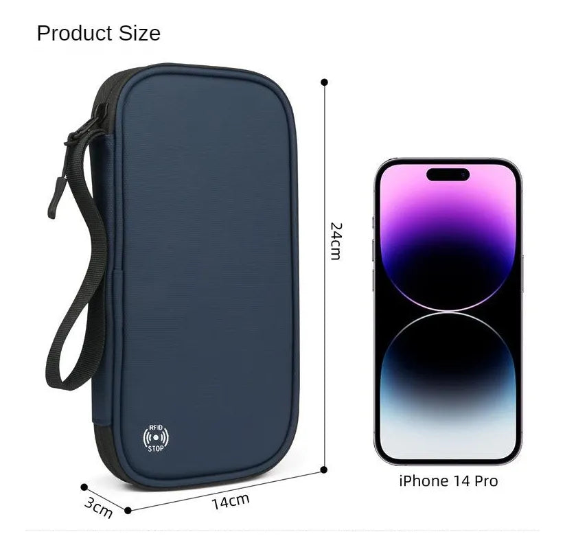 Organizador Porta Pasaporte Documentos Chequeras Impermeable