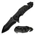 Cuchillo Táctico Plegable Multifunción Caza Acero Inoxidable