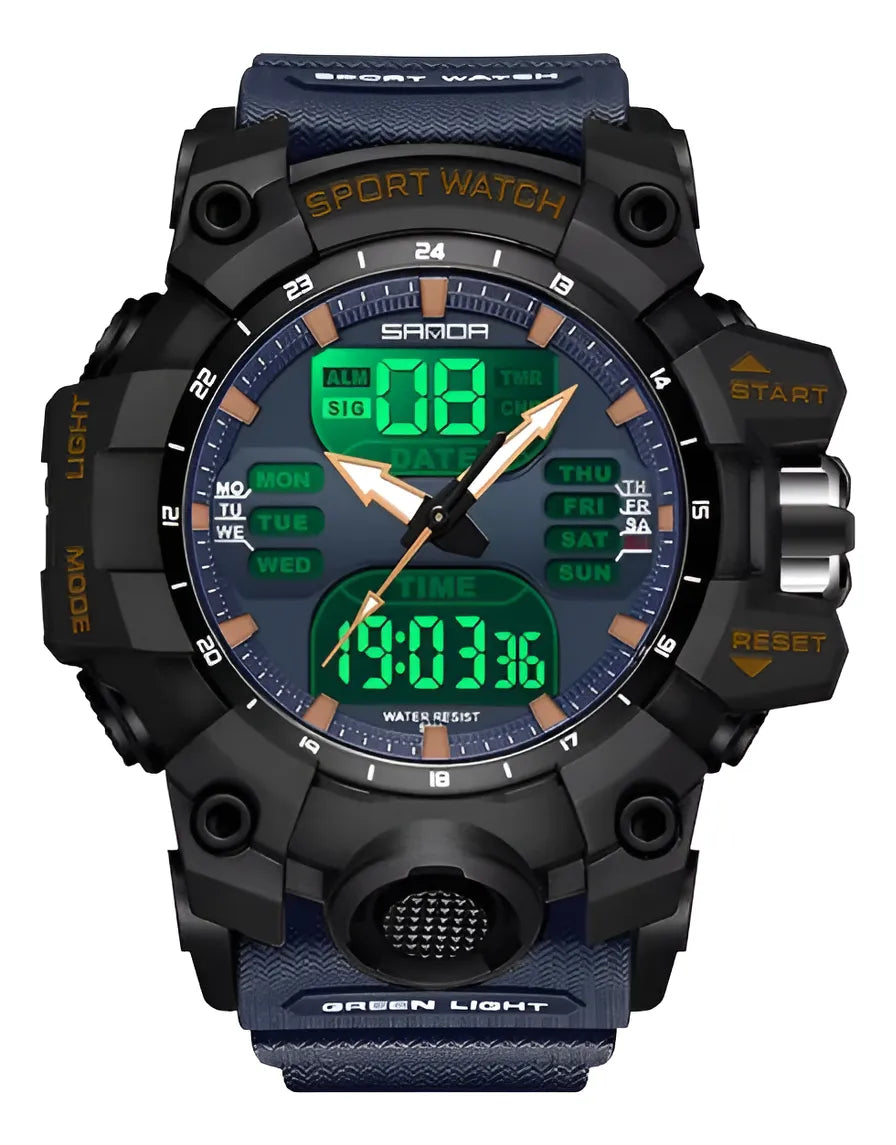 Reloj Táctico Sanda 6126 Militar Multifunció Resistente Agua