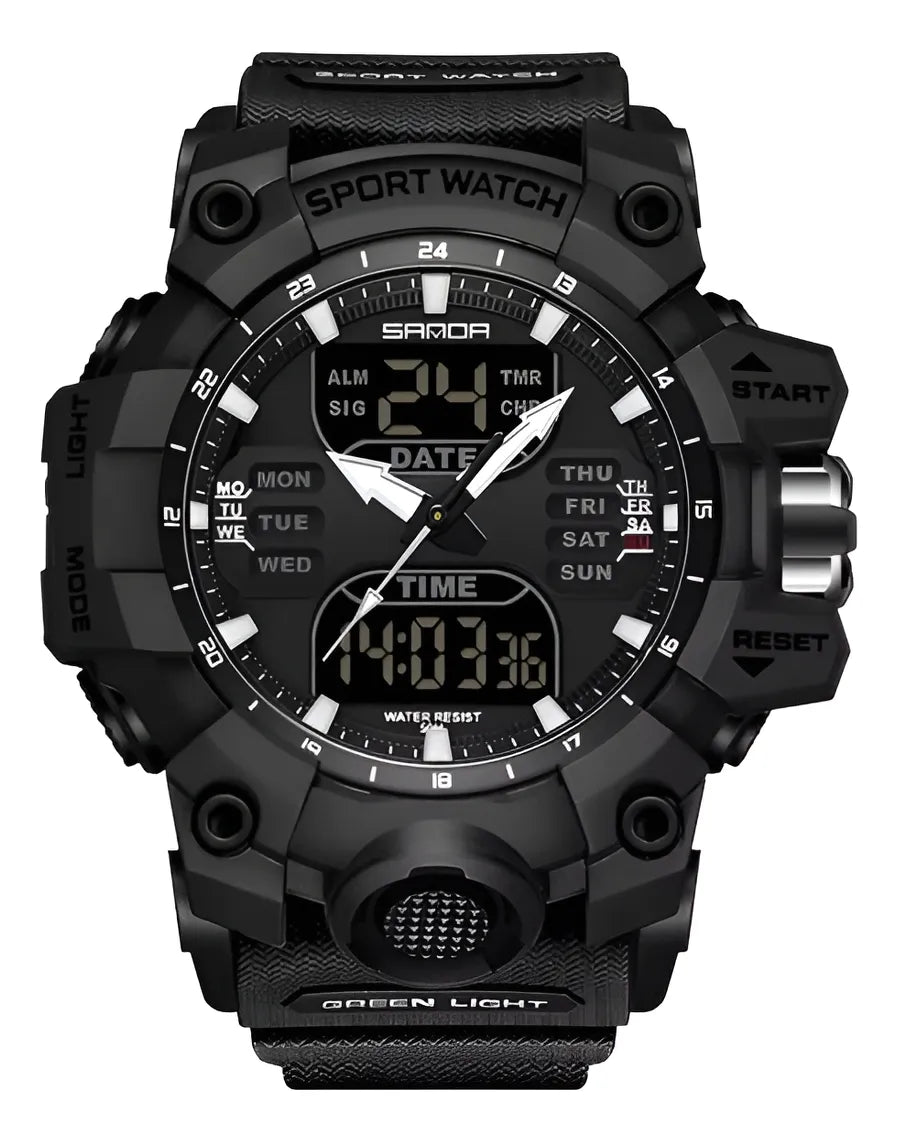 Reloj Táctico Sanda 6126 Militar Multifunció Resistente Agua