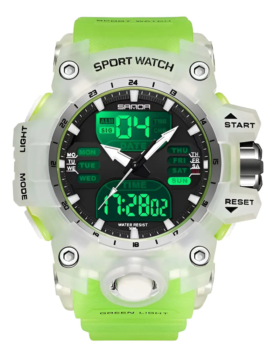 Reloj Táctico Sanda 6126 Militar Multifunció Resistente Agua